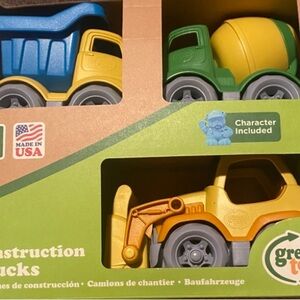 Green Toys Construction Trucks Set - Yellow, Green, Blue